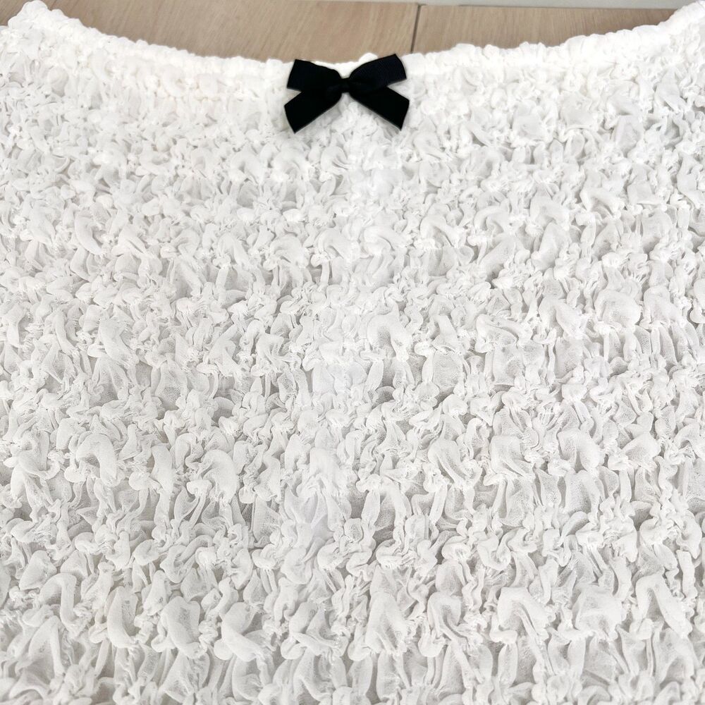Halden London Venus Luxury Super Stretchy Bubble White Mermaid-Maxi Skirt Size M - Picture 13 of 15